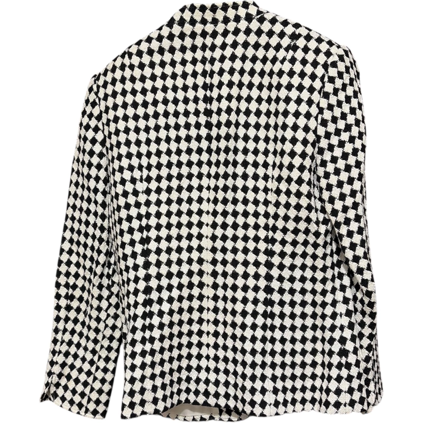 ZK9 jun ashida ジュンアシダ ノーカラー ジャケット 千鳥格子