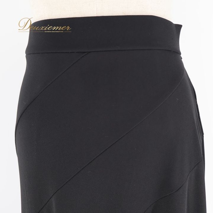 フラメンコ 衣装 ファルダ スカート ペチコート 黒 無地 ストレッチ