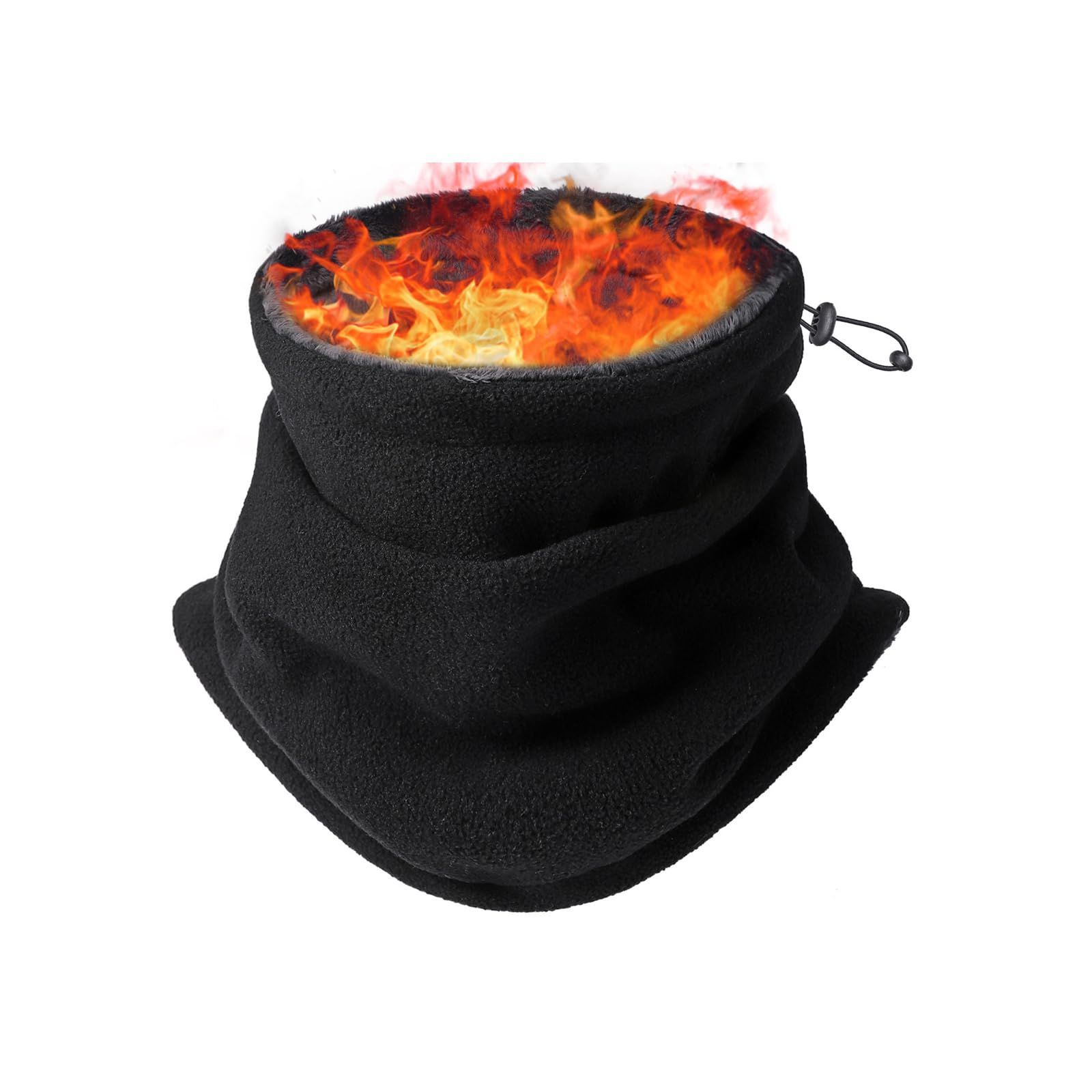 売切注意 お早めに 裏起毛 厚手 ネックガード 防風 360° めた暖かさ 柔らかい肌触り 調節コードつき 暖かい 防寒 柔らかい 冬 伸縮性 メンズ 多機能 ネックウォーマー 通勤 通学 自転車 バイク 登山 スキー ジョギング Andeor 男