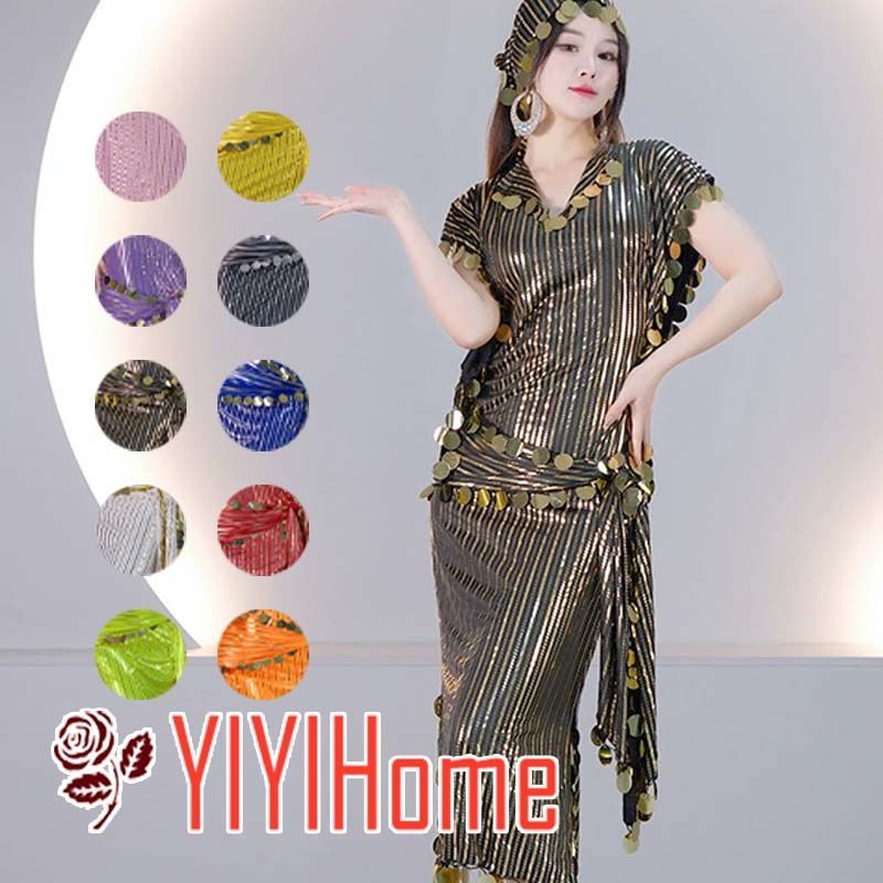 【送料込！】ベリーダンス衣装　エジプト製　バラディドレス　オリエンタル ベリーダンス衣装 バラディドレス レッド オリエンタル衣装 - ベリー