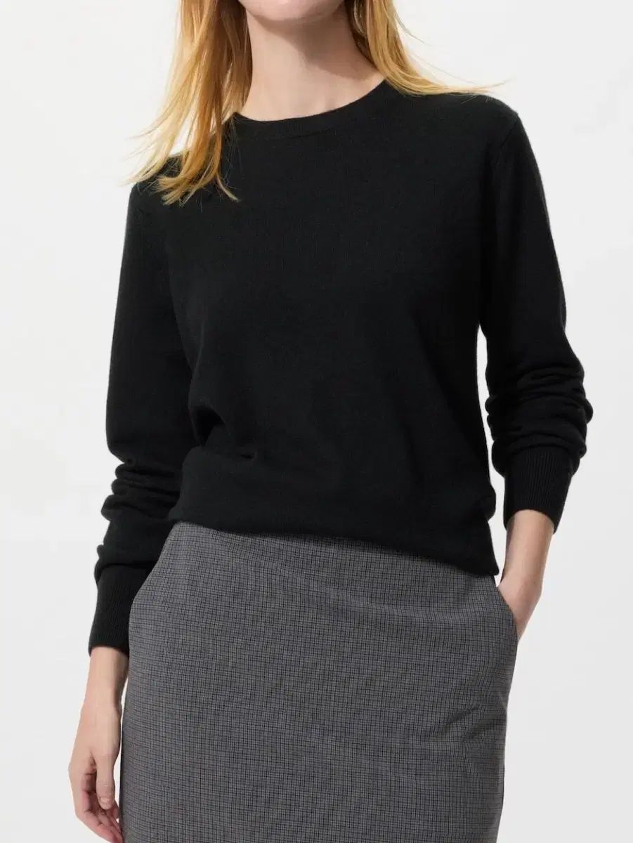 UNIQLO カシミア100 ブラック S