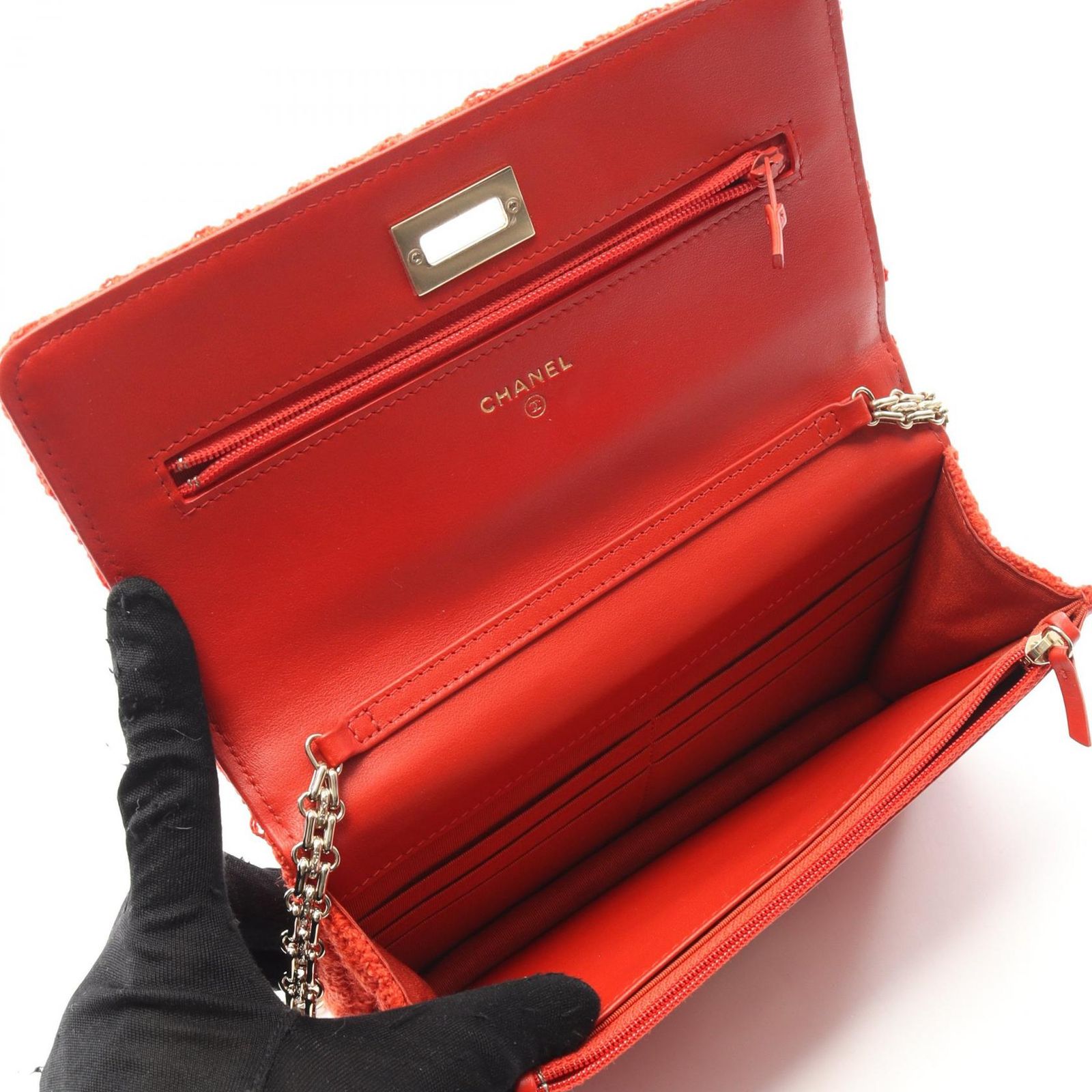 シャネル CHANEL ショルダーバッグ 2.55 マトラッセ レッド