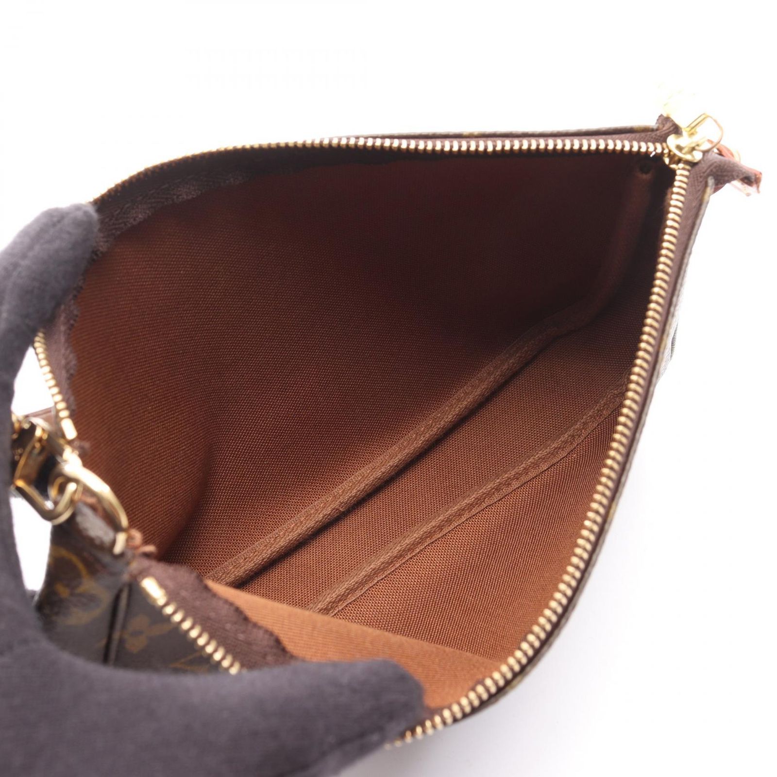 ルイ・ヴィトン LOUIS VUITTON ポシェットアクセソワール モノグラム ハンドバッグ バッグ PVCコーティングキャンバス レザー レディース ブラウン系 M51980 【中古】 ルイ・ヴィトン LOUIS VUITTON ハンドバッグ ポシェットアクセソワール