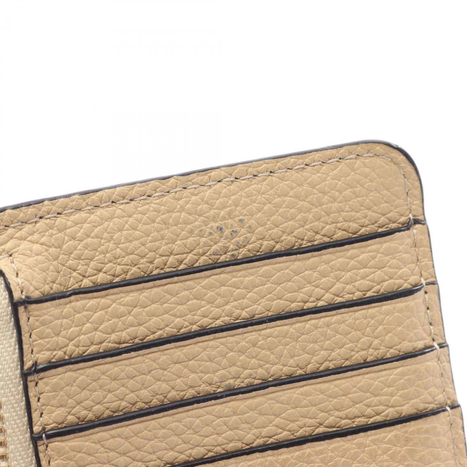  ロエベ LOEWE コインケース アナグラム コインカードホルダー ベージュ イエロー レザー レディース A コインケース 小銭入れ 小物