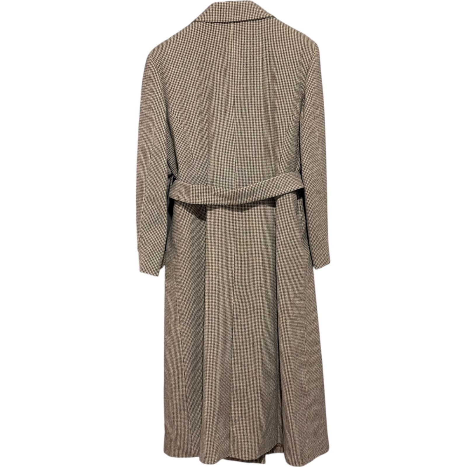 ZK7 NEW YORKER ニューヨーカー ロングコート チェック キャメル