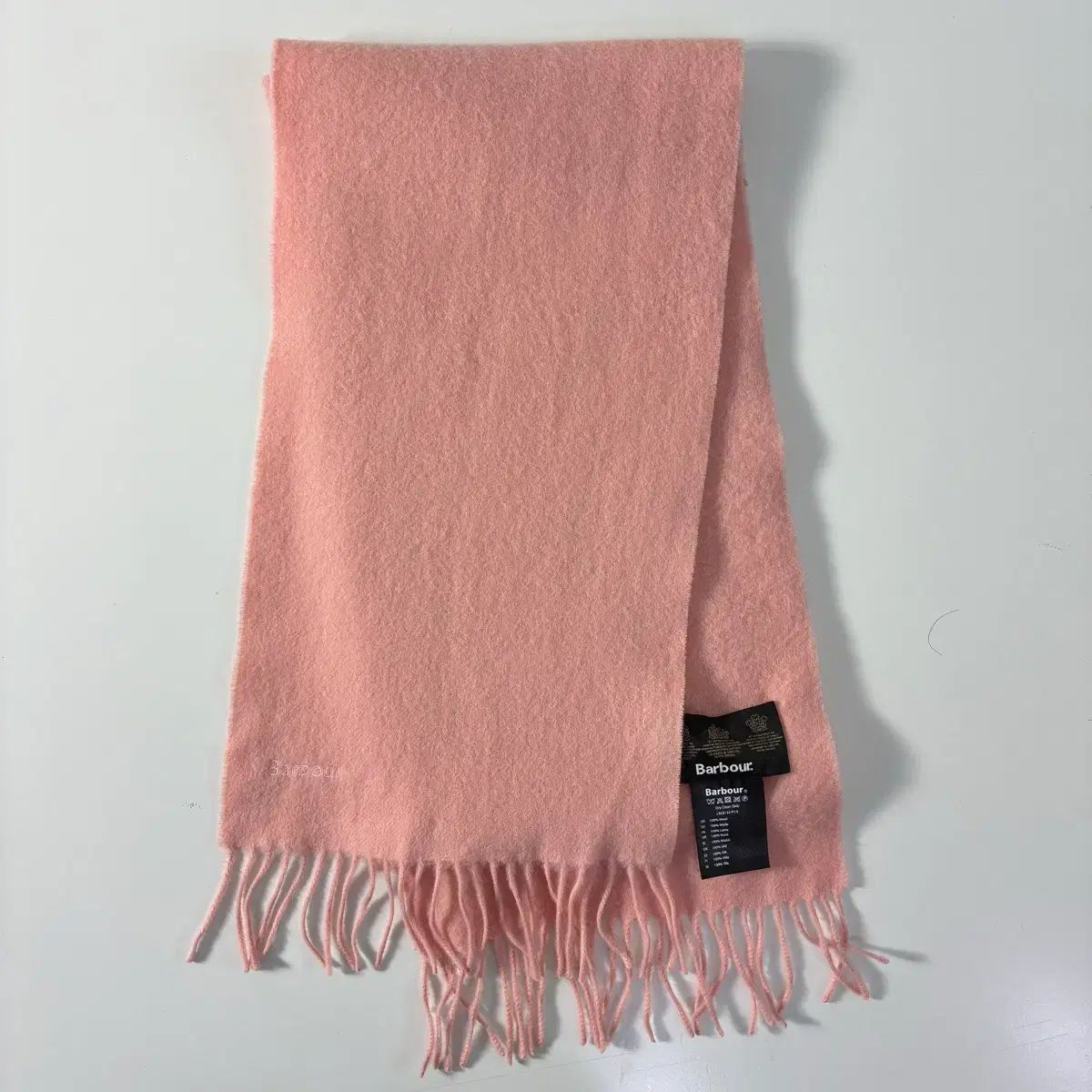 Barbour バブアー ウィメンズ ラムウール ピンク マフラー