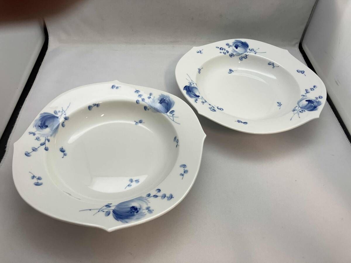 お買い得品•新品未使用品】Meissen マイセン 青い花 23cmプレート二枚