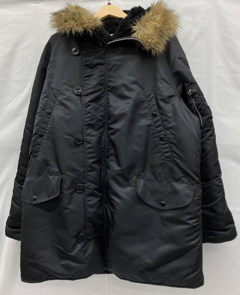 ALPHA アルファ N 3 B フライトジャケット ブラック XLサイズ