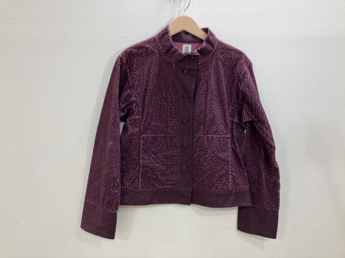 Haat Issey Miyake デザインジャケット ジャケット イッセイミヤケ ボルドー 3 秋