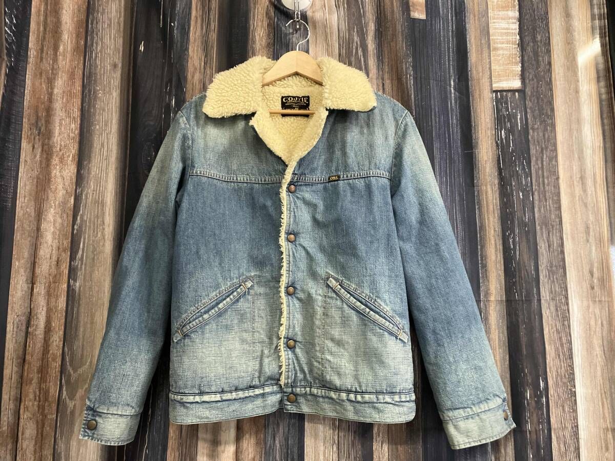 COOTIE クーティ デニムボアジャケット ブルー S 注文 kj着cootie