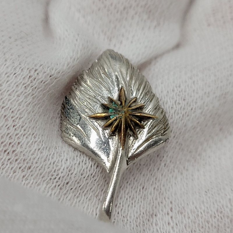 中古品】 SAAD サード LEAF FEATHER PENDANT TOP リーフ フェザー