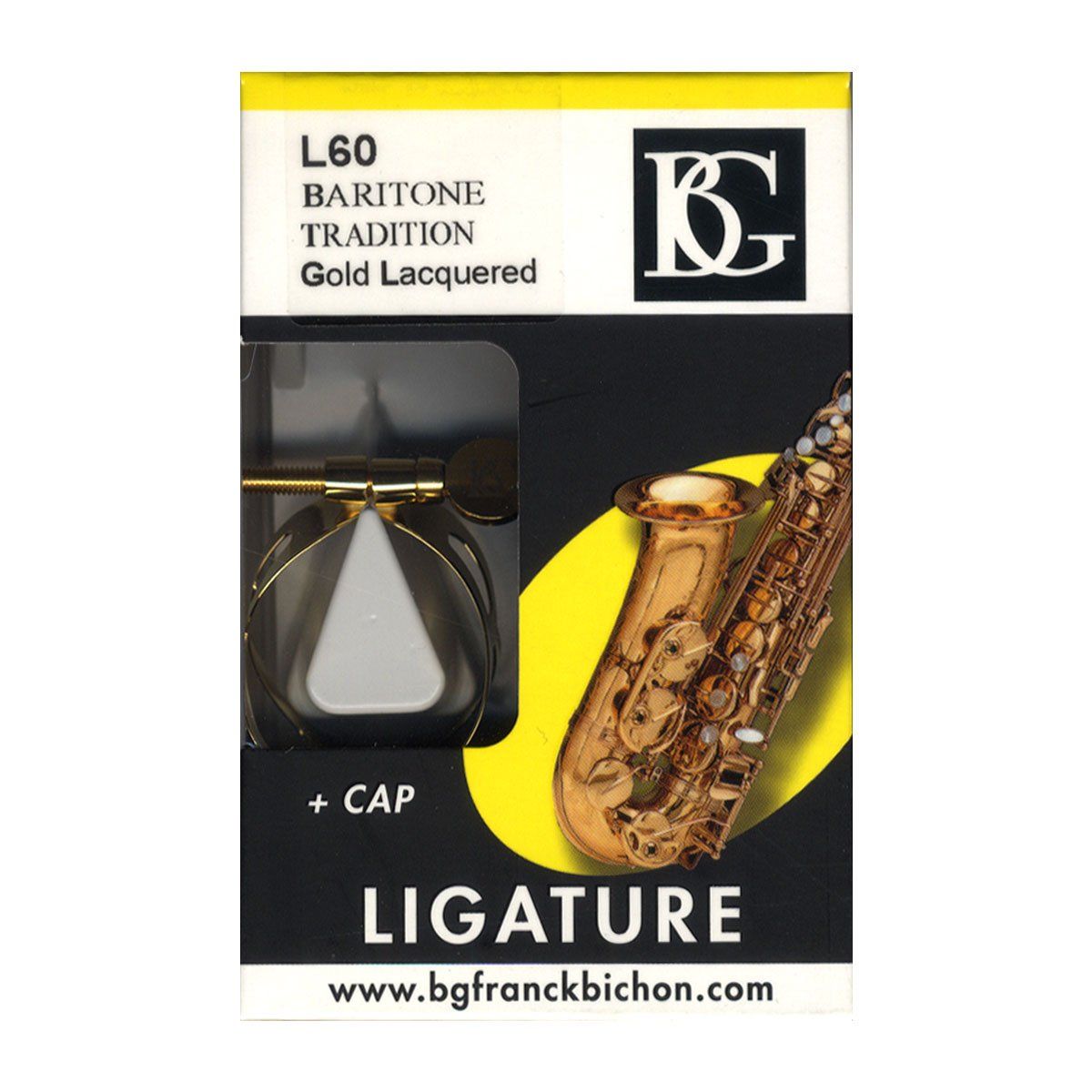 BG ビージー トラディション リガチャー バリトンサクソフォーン用 ゴールドラッカー L 60