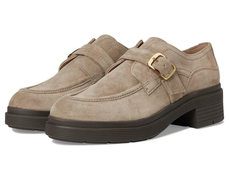 (取寄) コールハーン レディース モンク ストラップ ラグ オックスフォード Cole Haan women Carlitta Monk Strap Lug Oxfords Irish Coffee Suede コールハーン レディース シューズ オックスフォード モンクストラップ