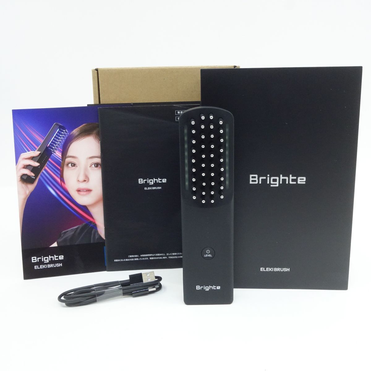Brighte エレキブラシ　BRT-FS145　中古品 美品】Brighte ELEKI BRUSH BRT-FS145旧型 美顔器 BRT-FS145 ブラシ型
