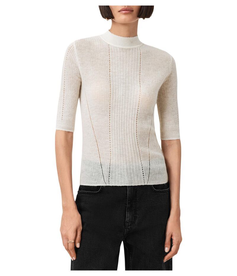 (取寄) オールセインツ レディース フィリッパ トップ AllSaints women Filippa Top Antique White オールセインツ レディース アウター ニット・セーター AllSaints