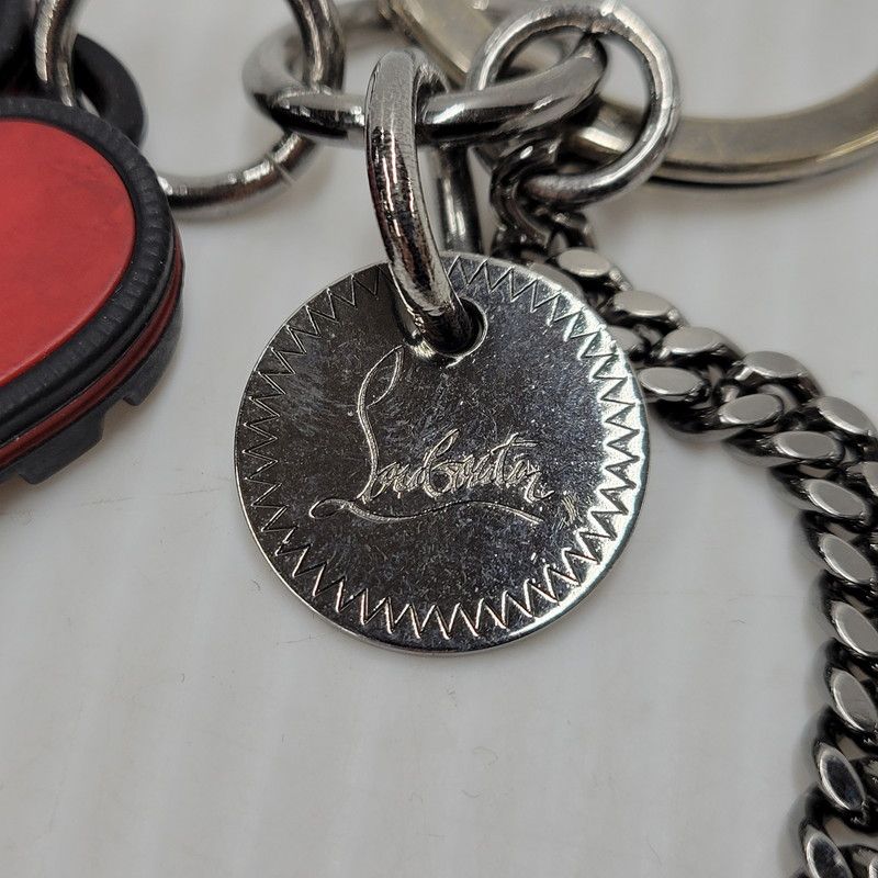 ルブタン　Lug Sole Keyring ルブタン Lug Sole Keyring Christian Louboutin Black Lug Sole