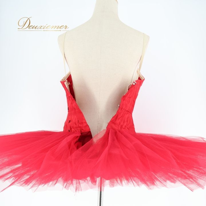 バレエ　衣装　チュチュ　赤 バレエ 衣装 チュチュ 子供 キッズ ジュニア 赤 レオタード かわいい