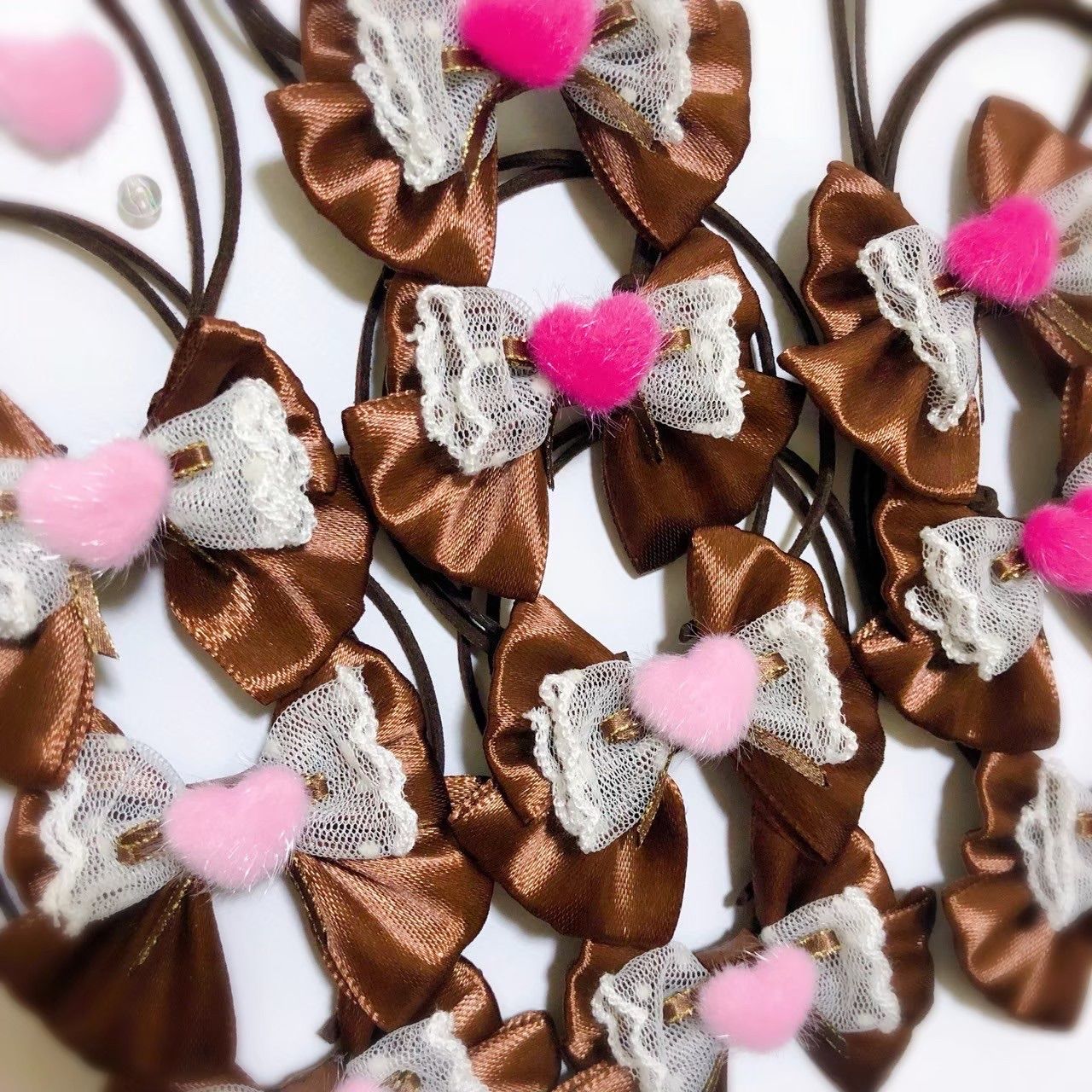 在庫限り】 10本 トリミングチョーカー 《019》 ハート バレンタイン