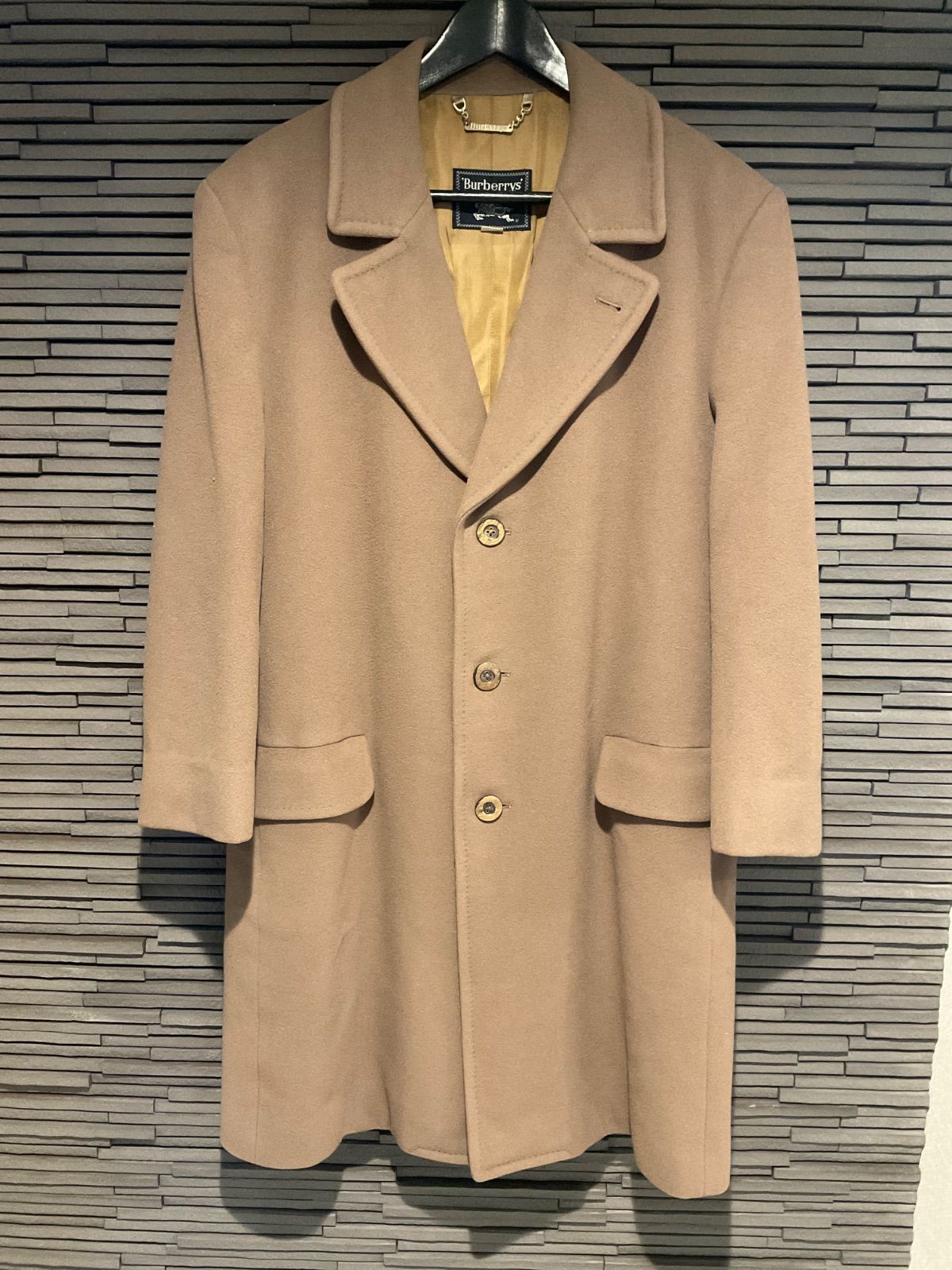 【極美品/L】バーバリー チェスターコート アウター カシミヤ100% キャメル 極美品/L】バーバリー チェスターコート アウター カシミヤ100% Aライン