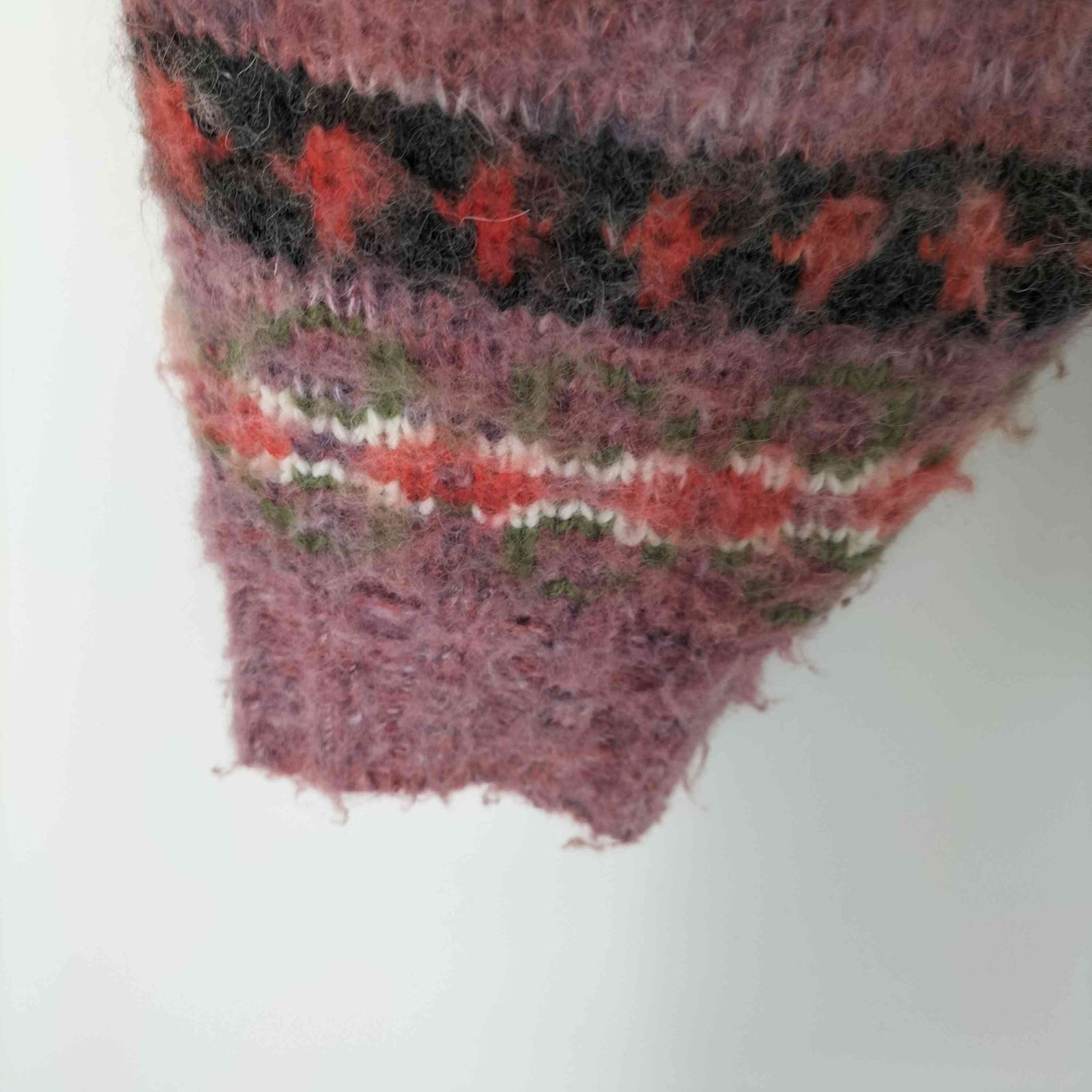 【e. 】PERVERZE ブレンドボーダーニットカーディガン　グレー e. 様専用】PERVERZE ブレンドボーダーニットカーディガン グレー