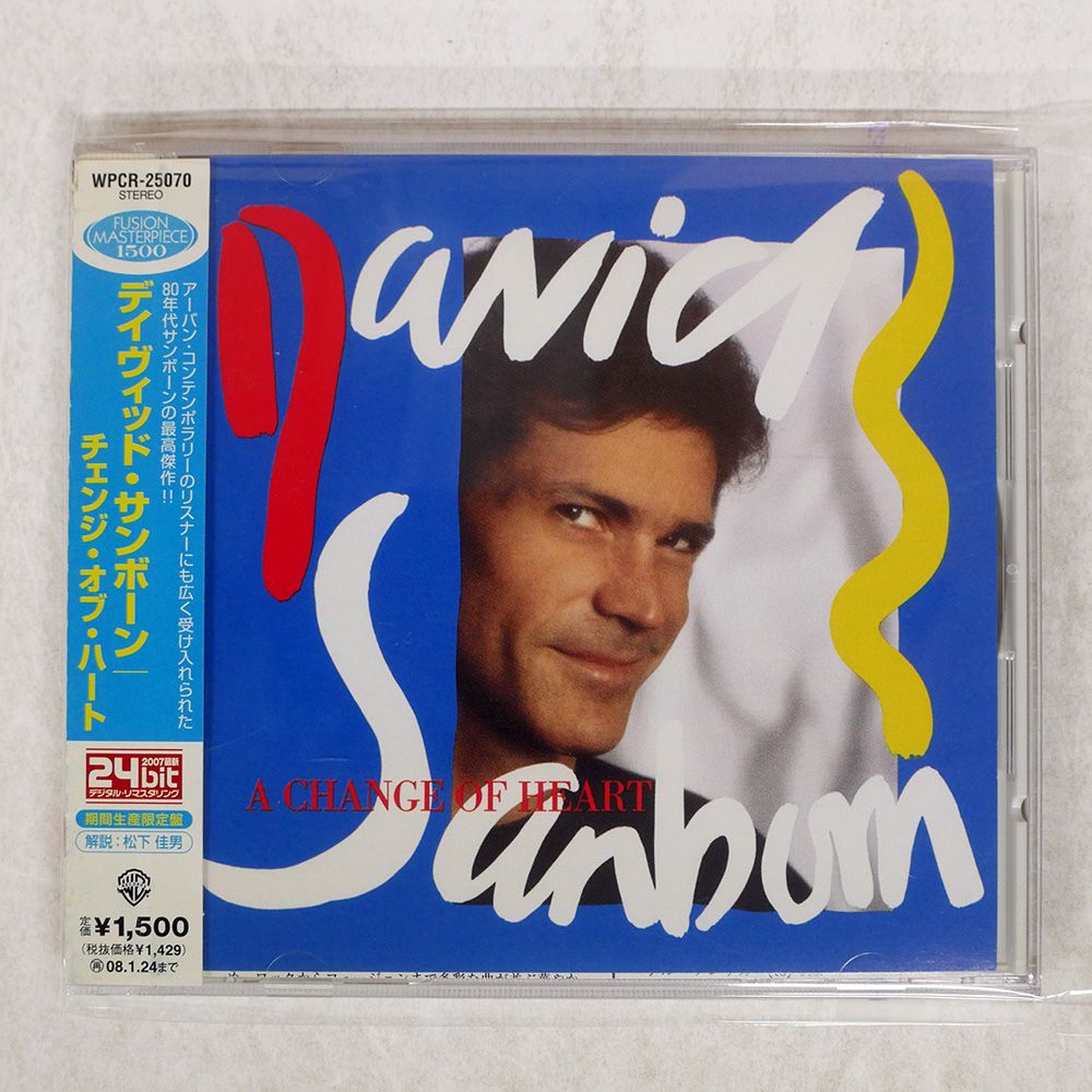 帯 国内盤 DAVID SANBORN/A CHANGE OF HEART/WARNER BROS. WPCR25070