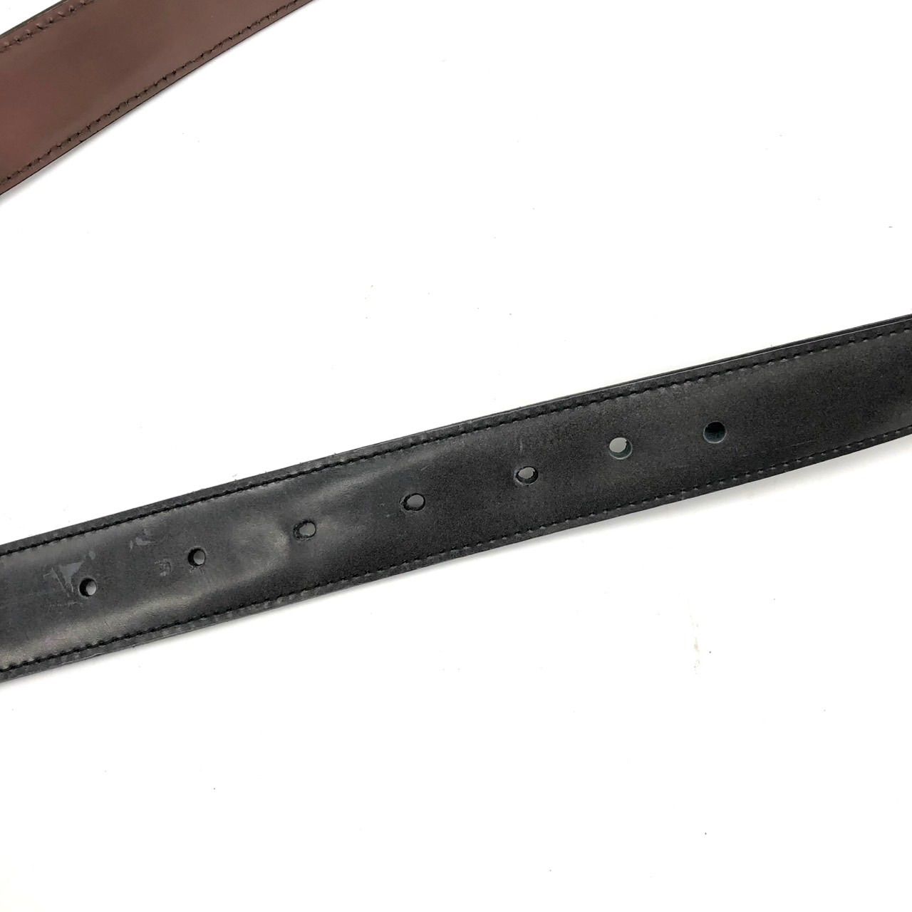 サルヴァトーレフェラガモ ベルト ガンチーニ リバーシブル 黒 茶