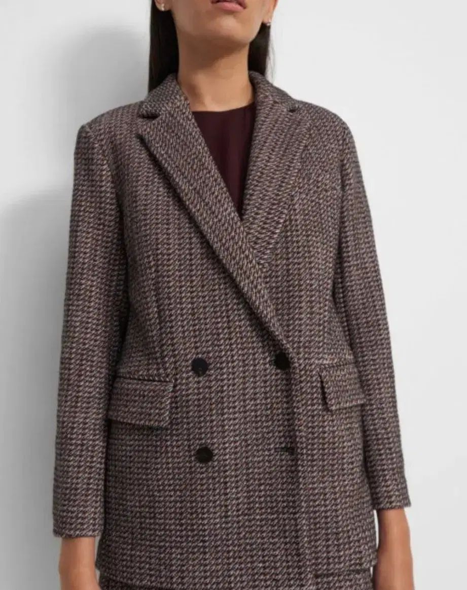 セオリー ツイード ダッフル ジャケット S