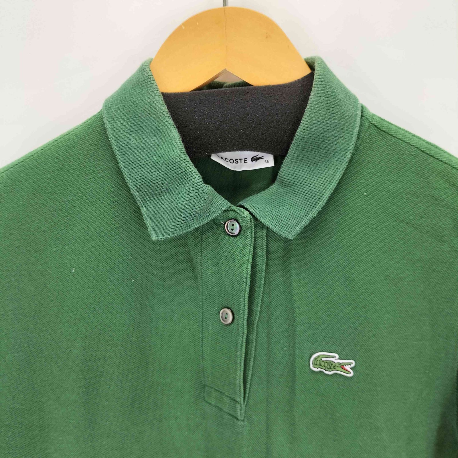 ラコステ LACOSTE ロングポロシャツワンピース レディース JPN：36