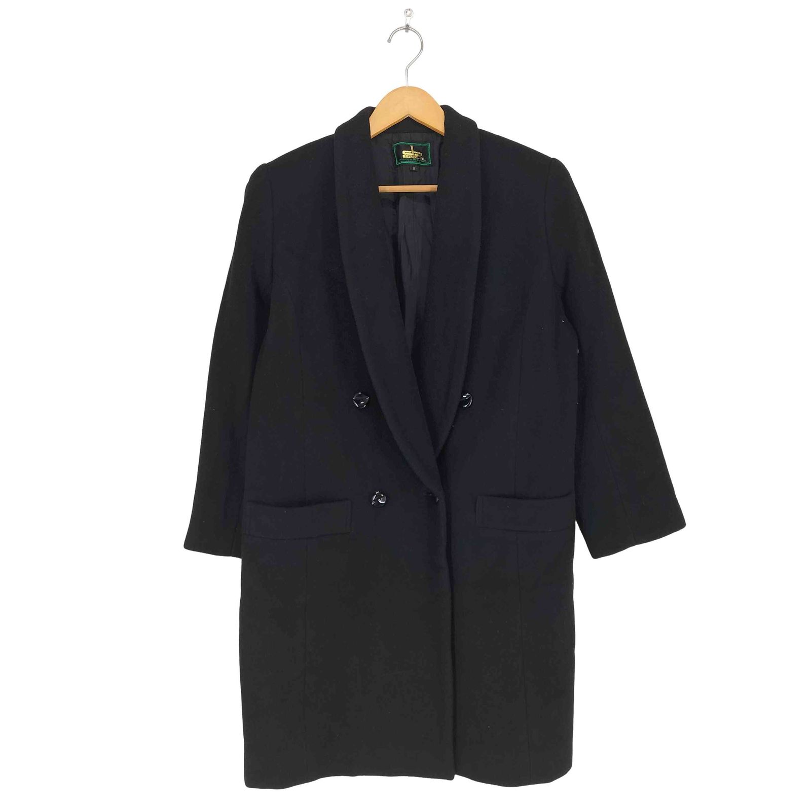 ユーズドフルギ USED古着 cashmere カシミヤ混1Bショールカラーコート