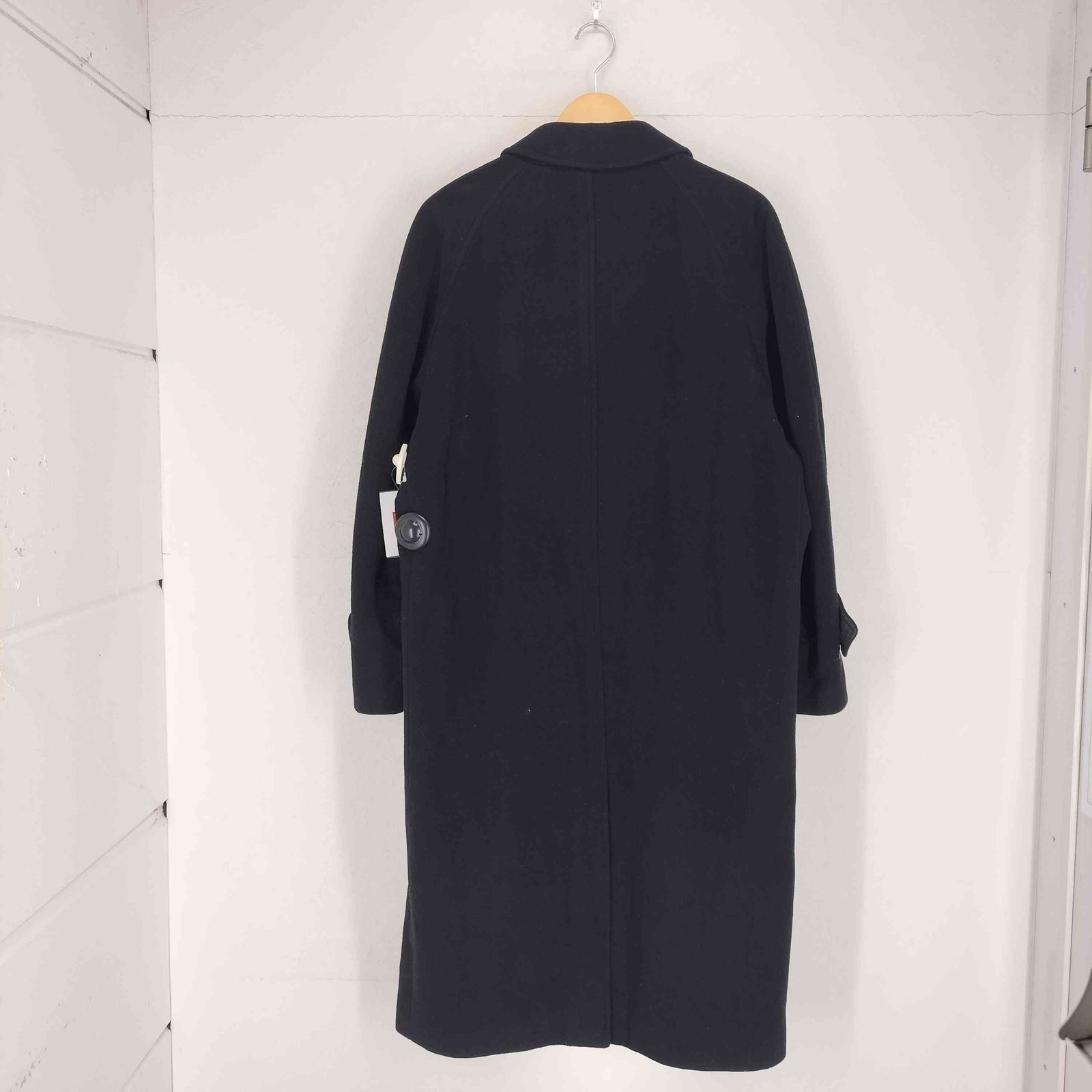 ユーズドフルギ USED古着 cashmere カシミヤ混比翼ステンカラーコート