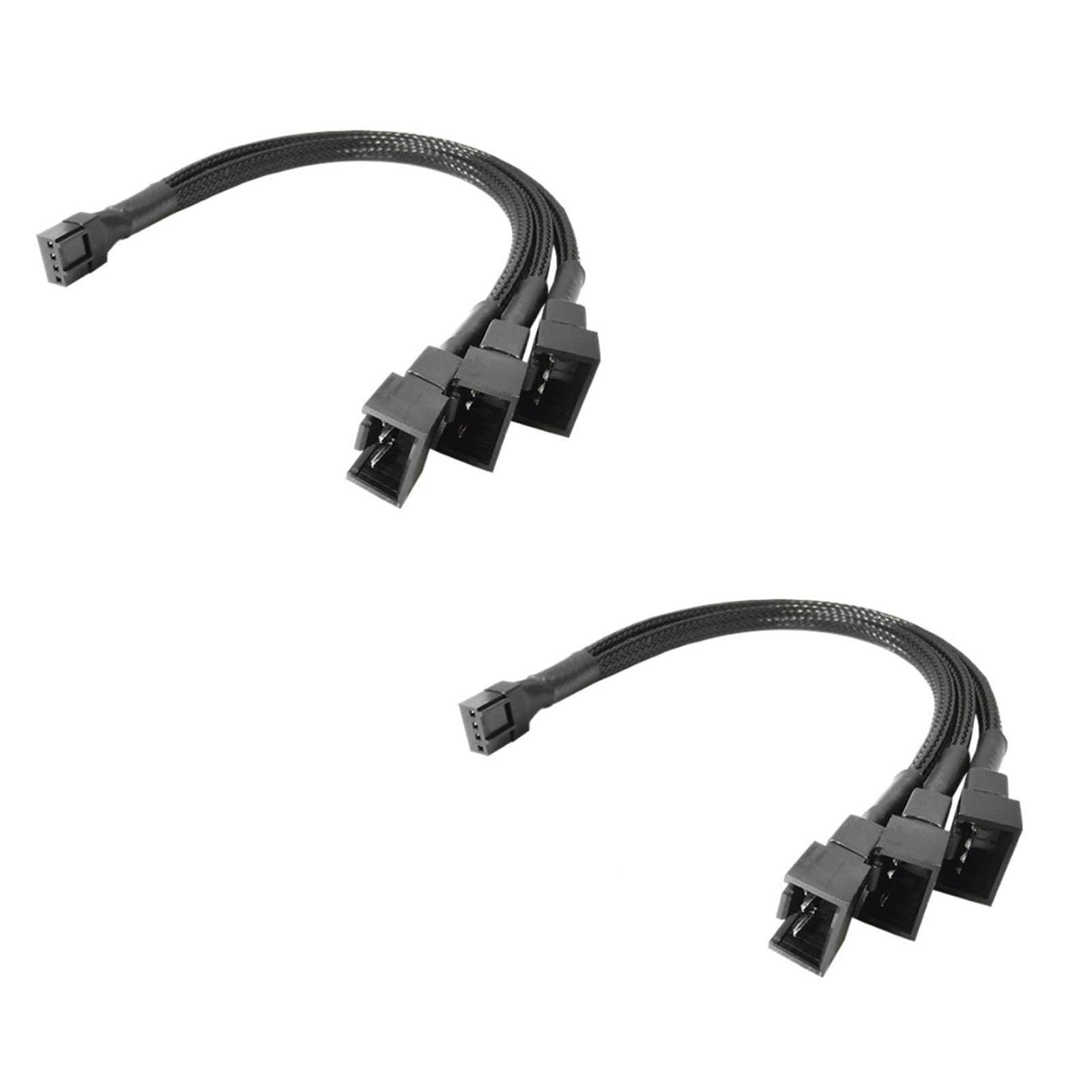 ケーブル ATX 冷却ファン用 電源 4ピン 3分岐ケーブル コンピューター