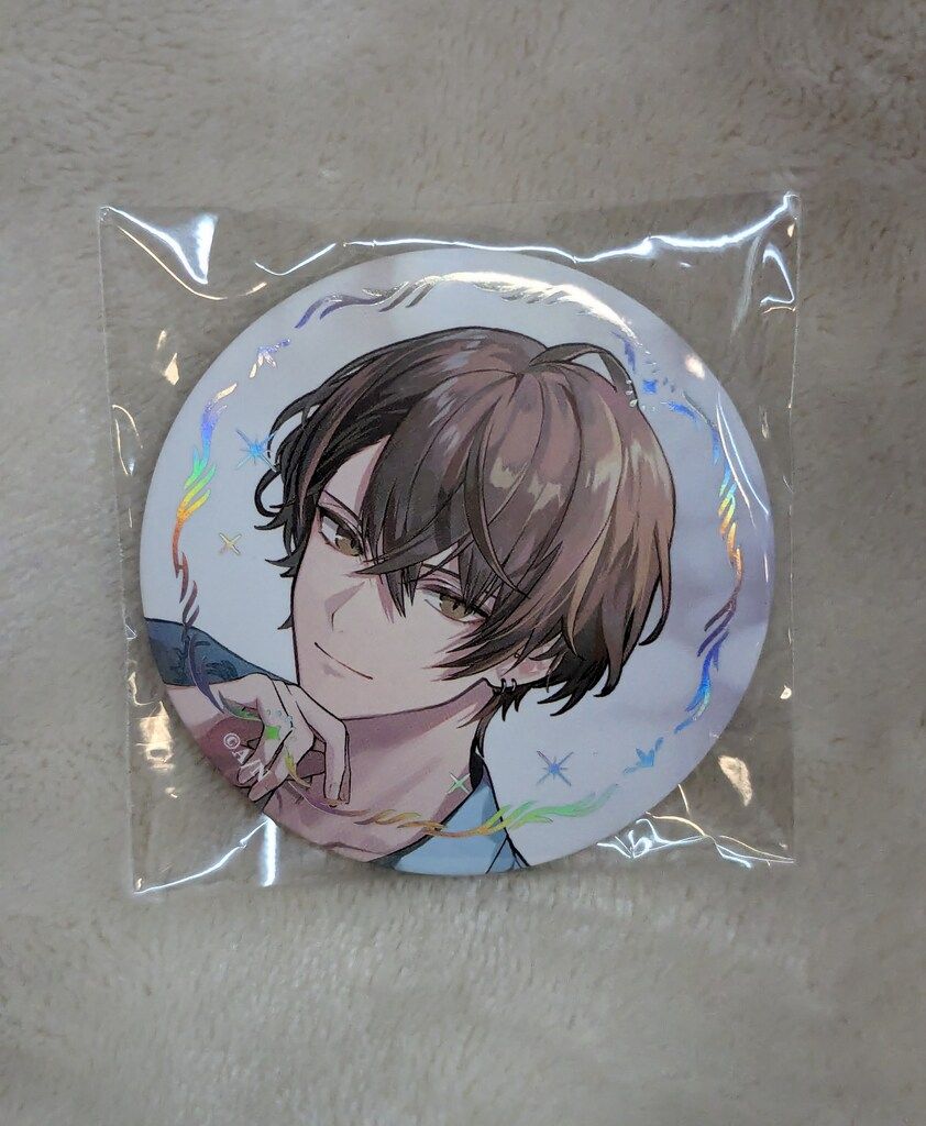 ART OF NIJISANJIランダムマット箔押し缶バッジ加賀美ハヤト 加賀美