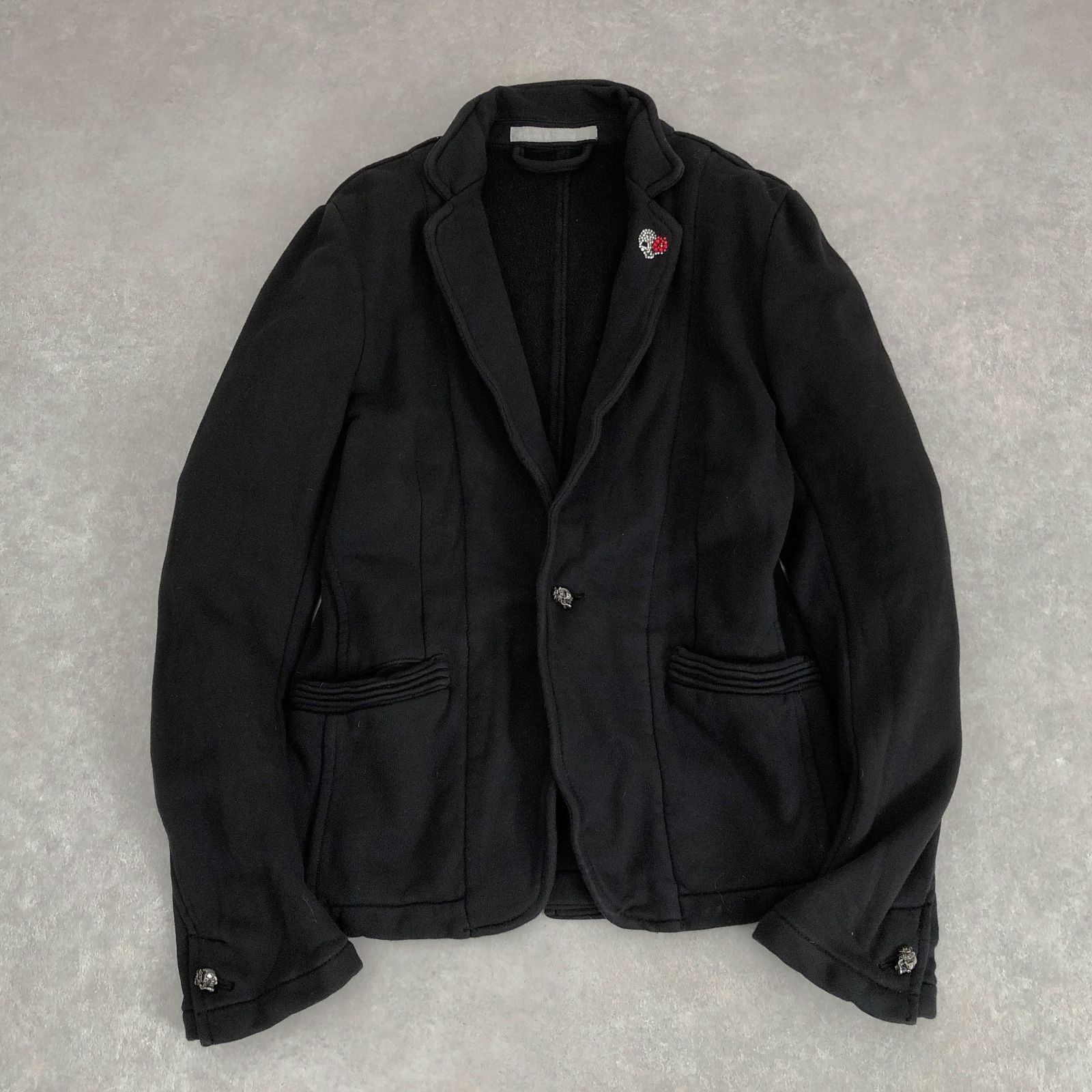 FranCisT MOR.K.S シルバースカルボタン スウェット テーラード 