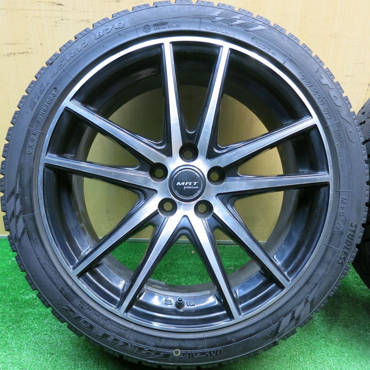 バリ溝！23年！9分☆プリウス 86 BRZ 等 215/45R17 スタッドレス 