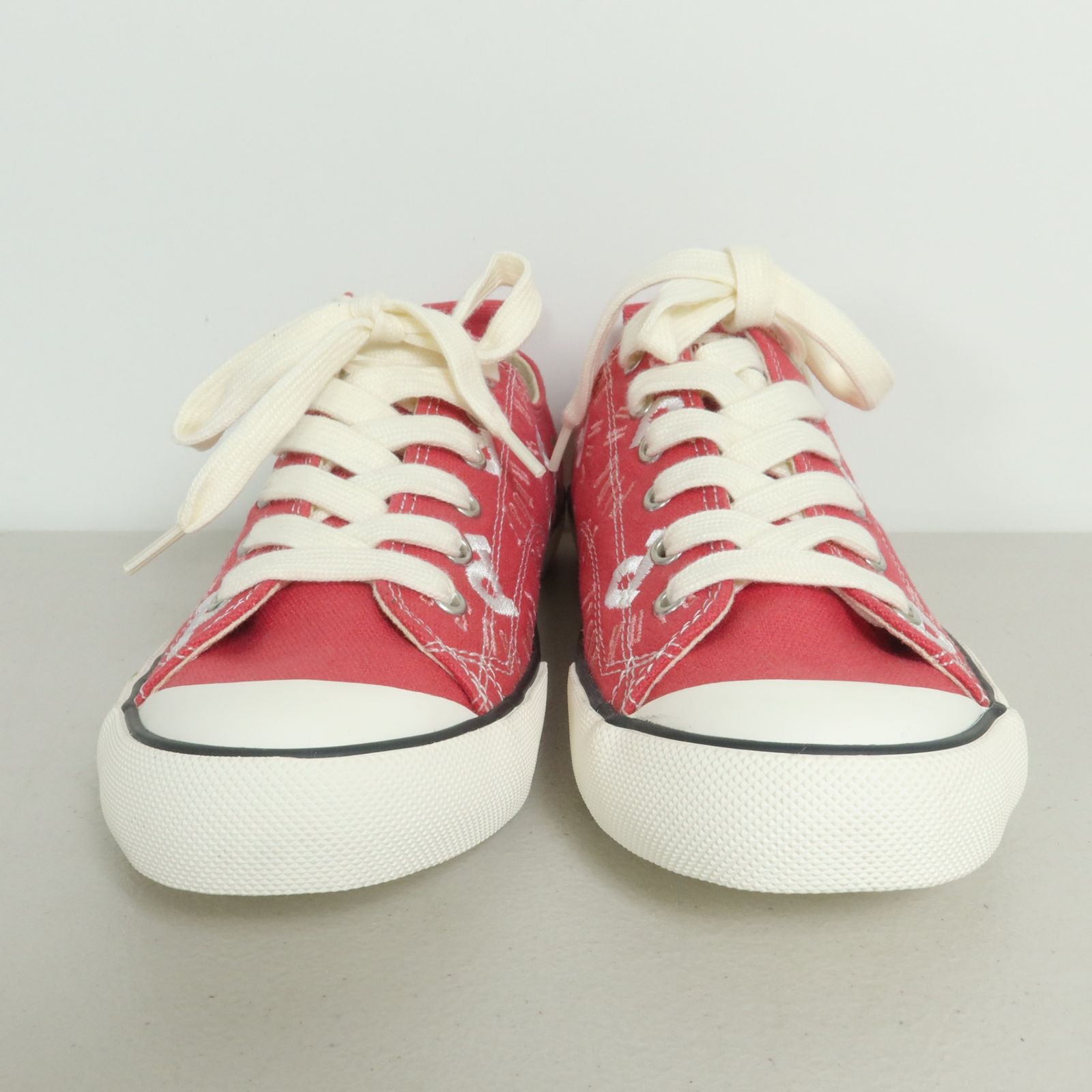 ピンクハウス　ハイカット　スニーカー PINK HOUSE（ピンクハウス） ハートワッペン付きハイカットスニーカー