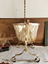 フランス アンティーク アイアン 装飾付き 人形用 ベッド ゆりかご 1900年