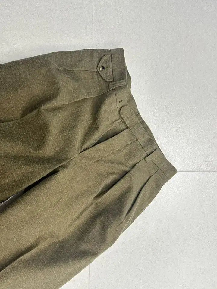 25 AW 麻Tシャツアンドサンズ コットン パンツ カーキ 2