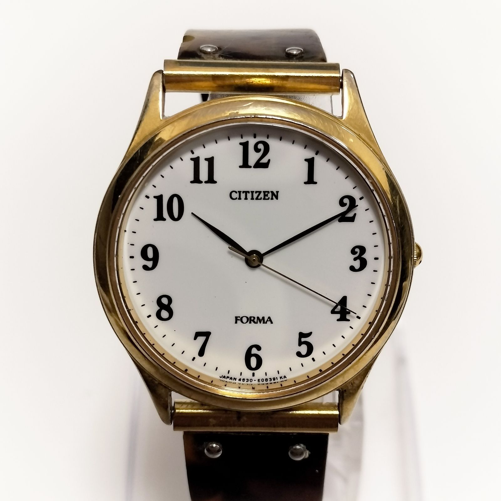 CITIZEN FORMA ラウンドケース ゴールド クォーツ腕時計 33mm - メルカリ