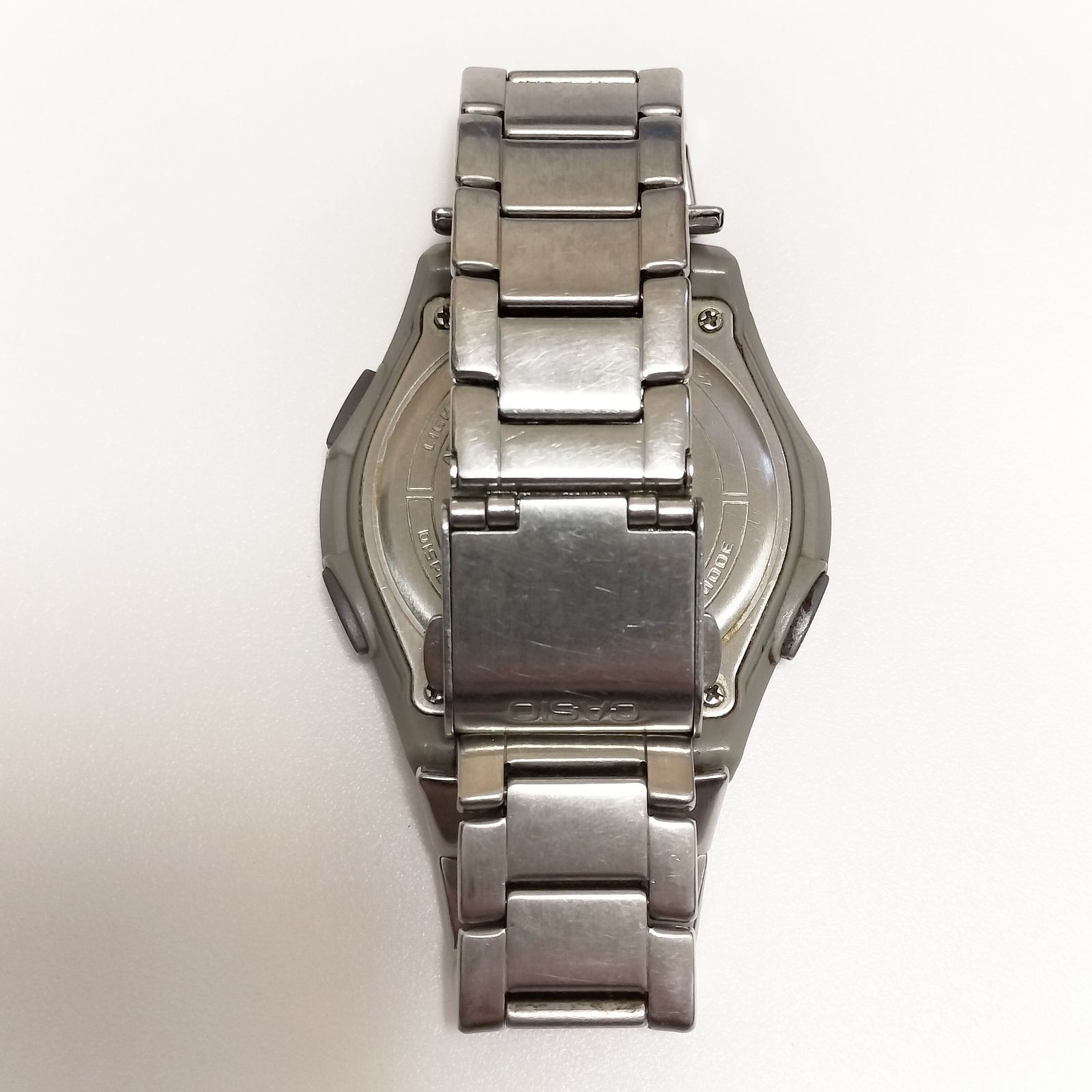 CASIO WAVE CEPTOR WVA-M480 4709 アナデジ ソーラー電波腕時計 美品 