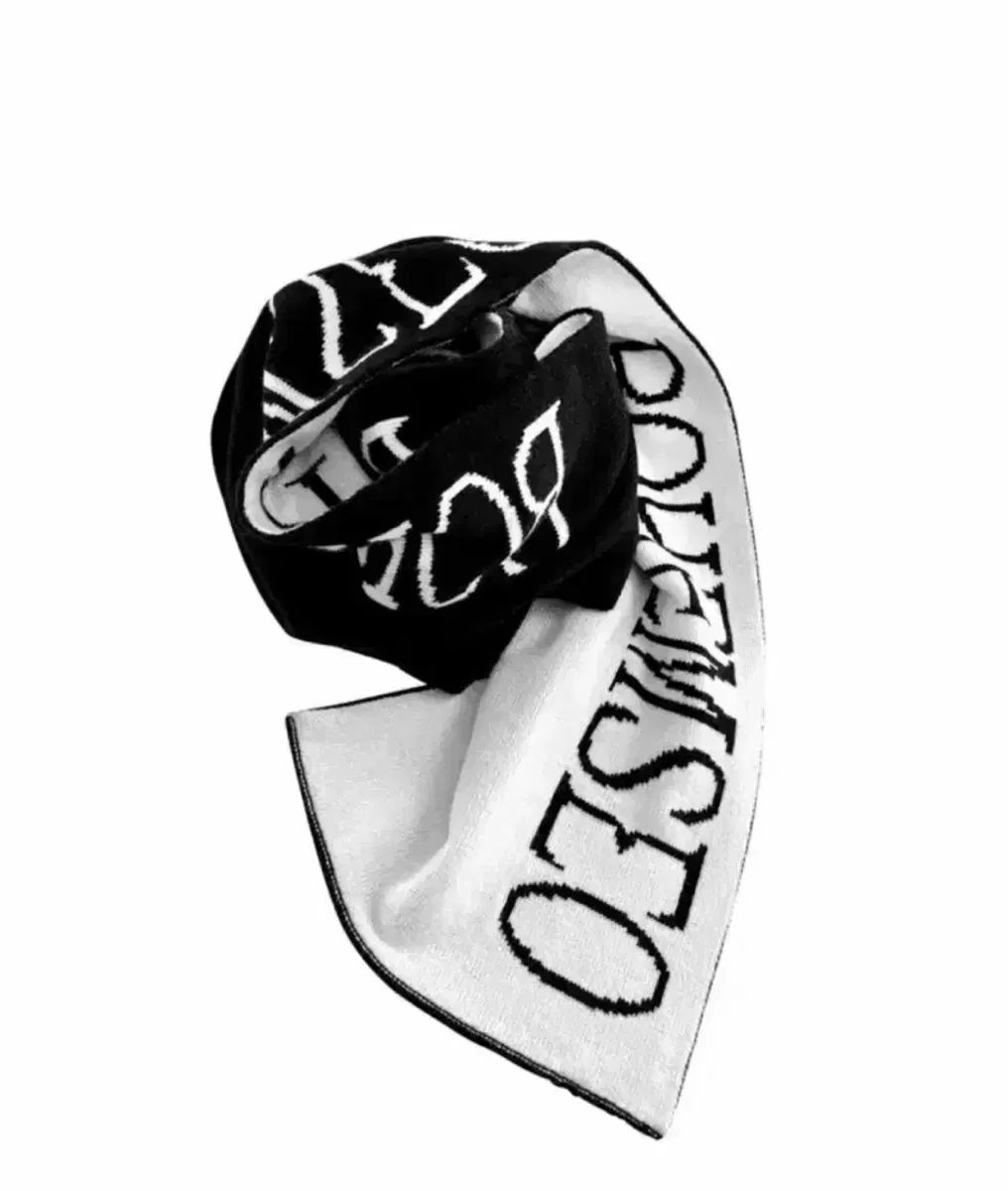 BOHEMSEO ボヘミアンソウル　マフラー BOHEMIAN SEOUL] JACQUARD KNIT MUFFLER BLACK&IVORY 正規品 韓国