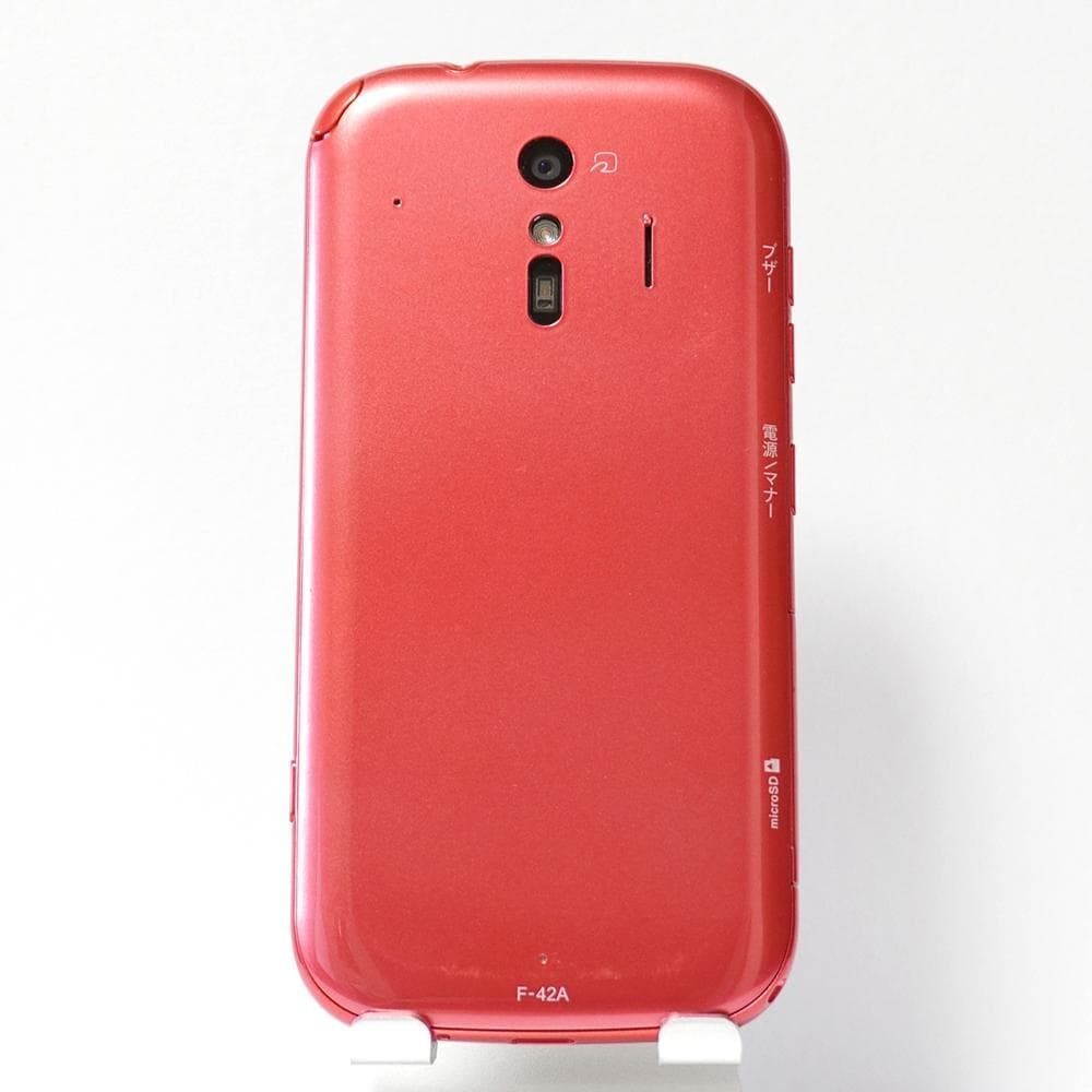 らくらくスマートフォン F-42A ピンク docomo FCNT ワンセグ搭載 F108