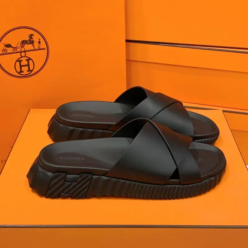 メンズ/Hermes エルメス インフラ サンダル/カーフスキン オール