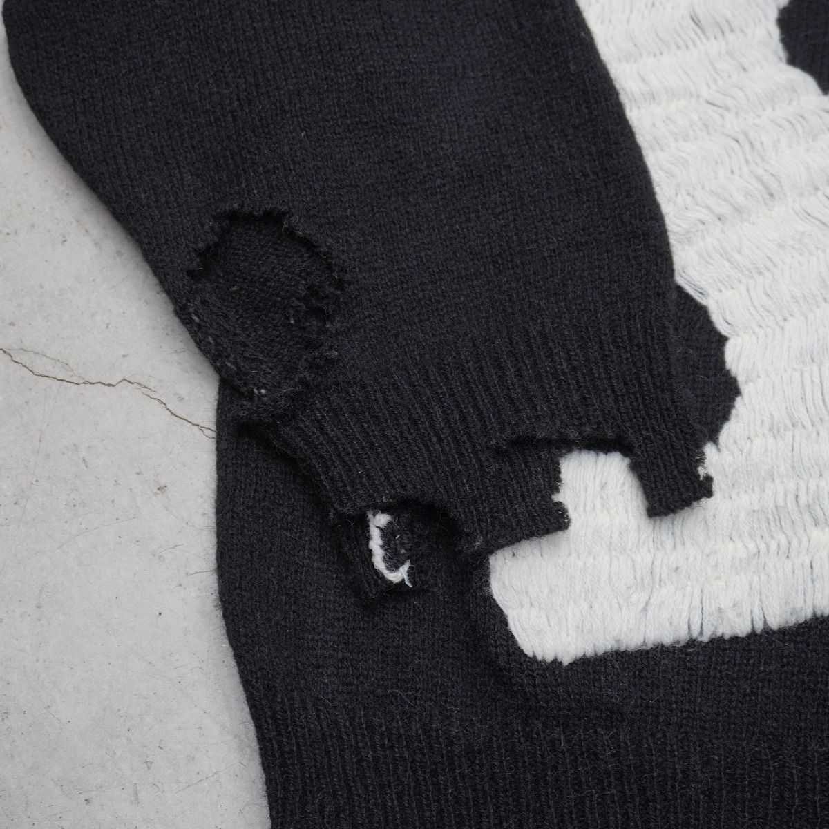 美品 24AW SAINT MICHAEL セントマイケル SP CREW KNT I AM アイアム