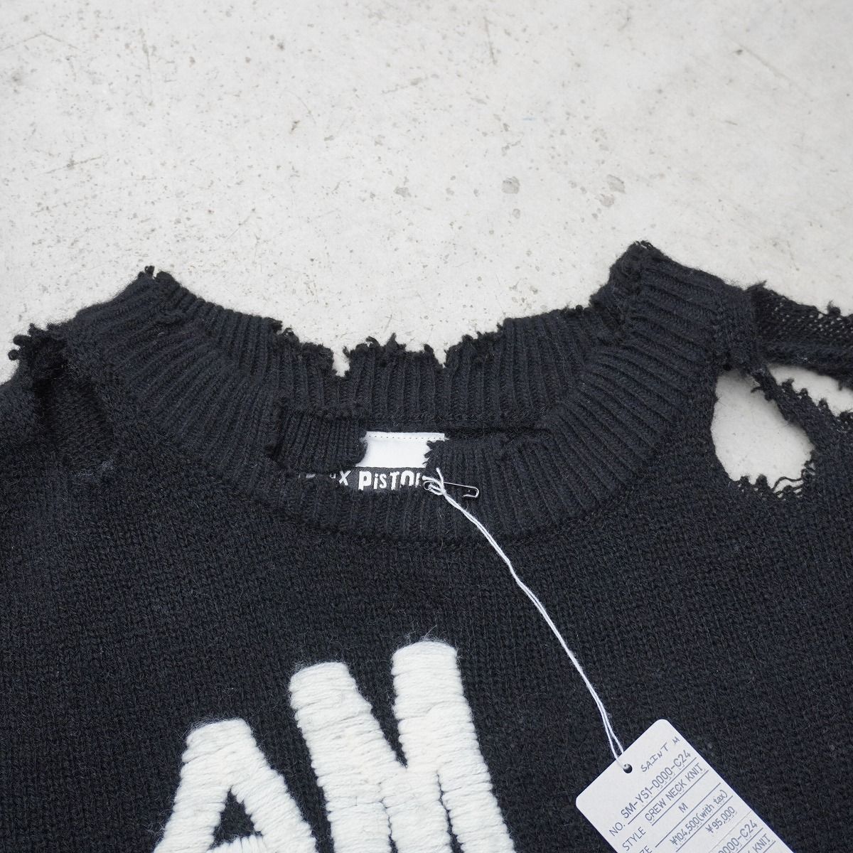 美品 24AW SAINT MICHAEL セントマイケル SP CREW KNT I AM アイアム