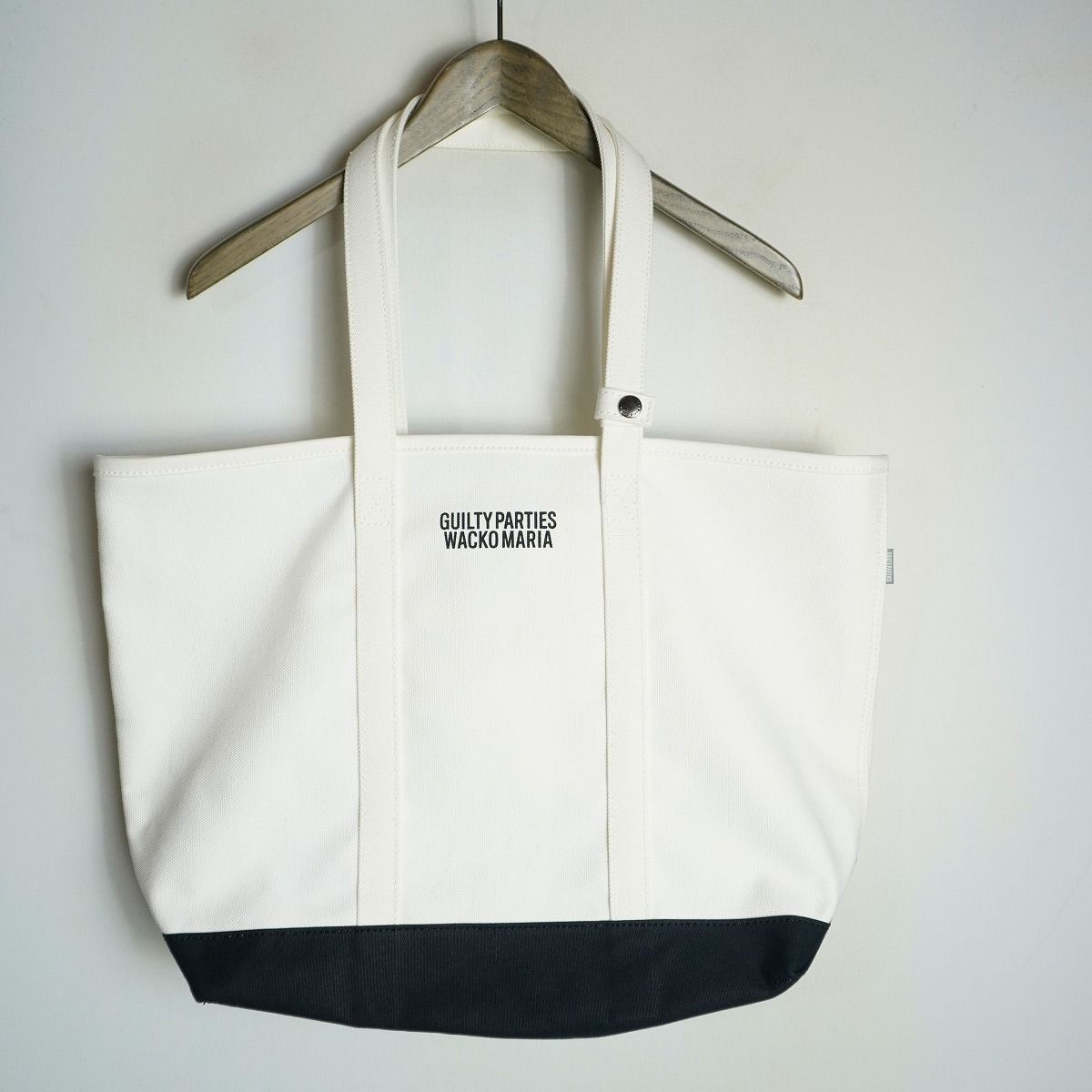 WACKO MARIA ホワイトトートバッグ 定番 WACKO MARIA ワコマリア × PORTER ポーター canvas tote bag