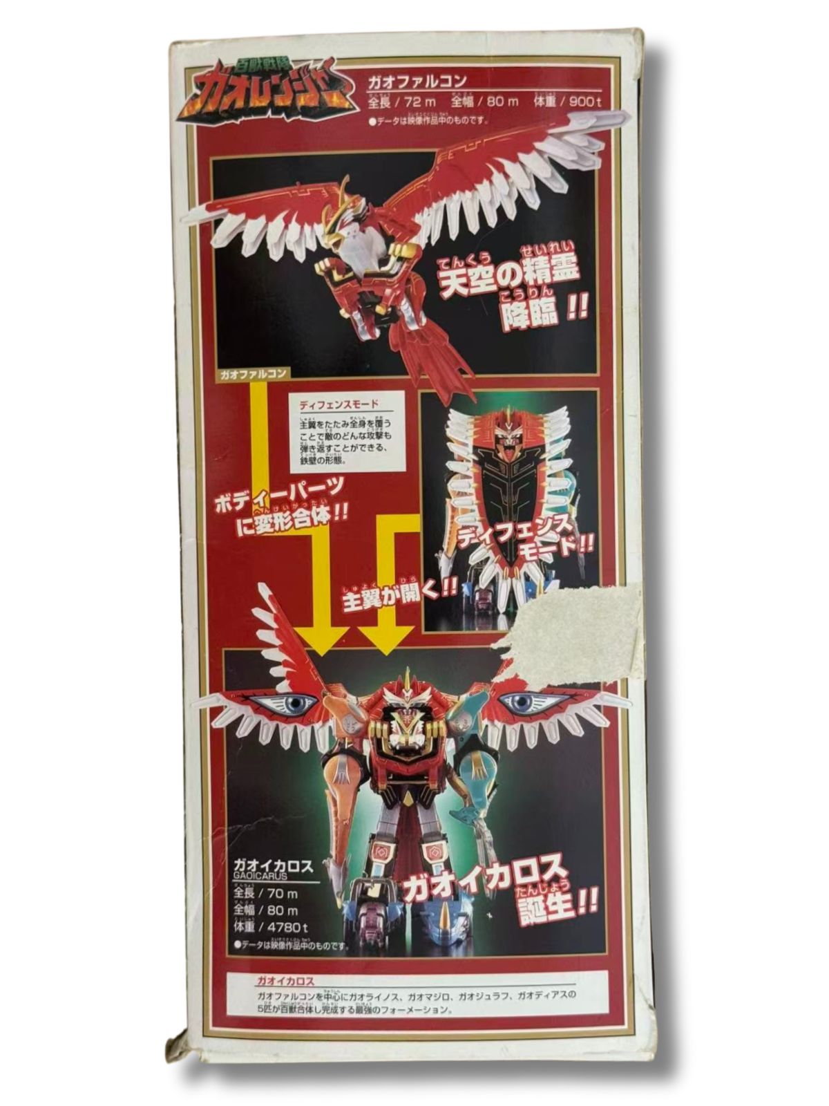 未使用・シール未使用 DX百獣戦隊ガオレンジャー ガオファルコン