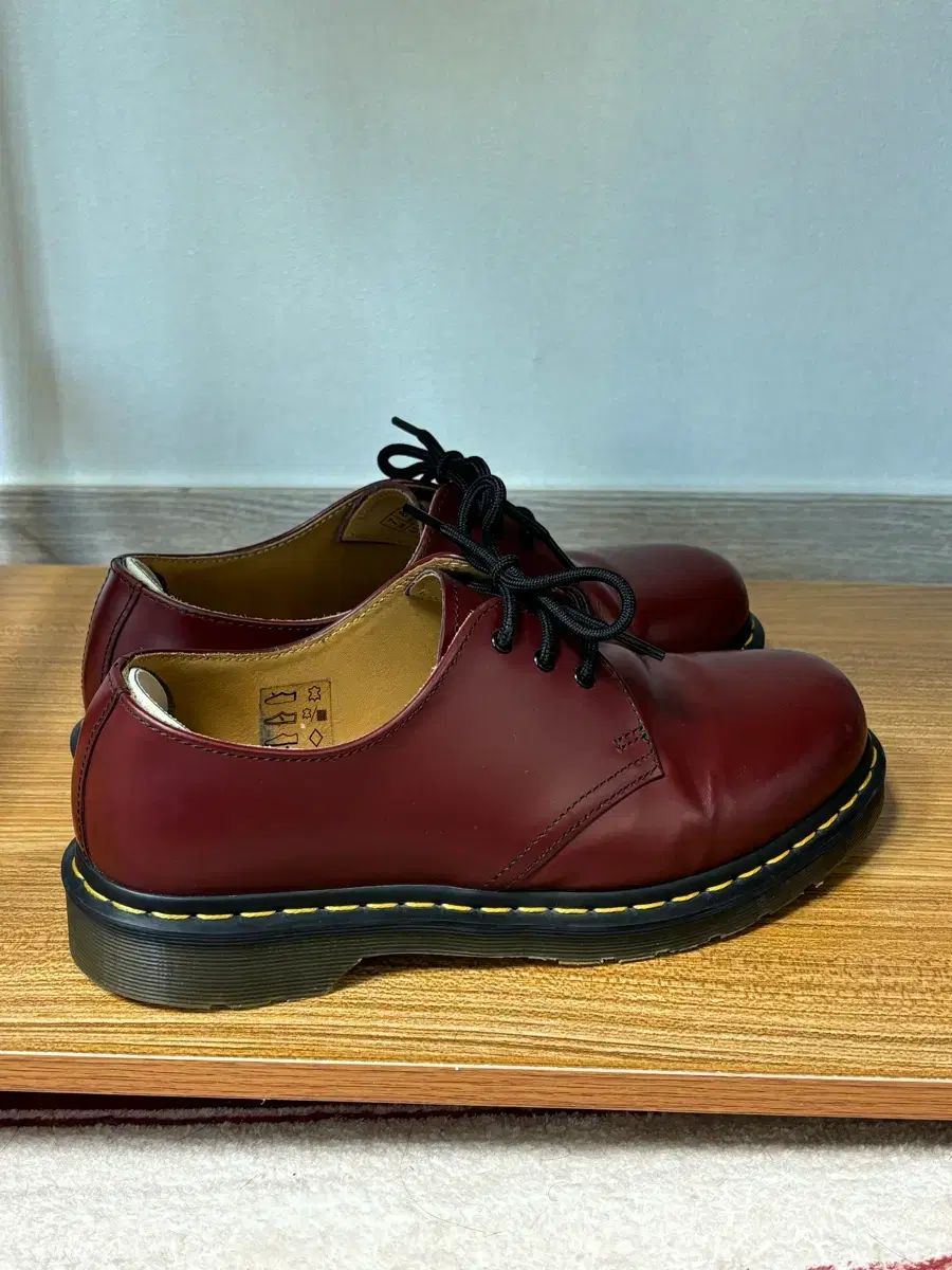  DR MARTENS ドクターマーチン スムース さくらんぼレッド 260 uk 7 サイズ ローファー ブーツ 革靴