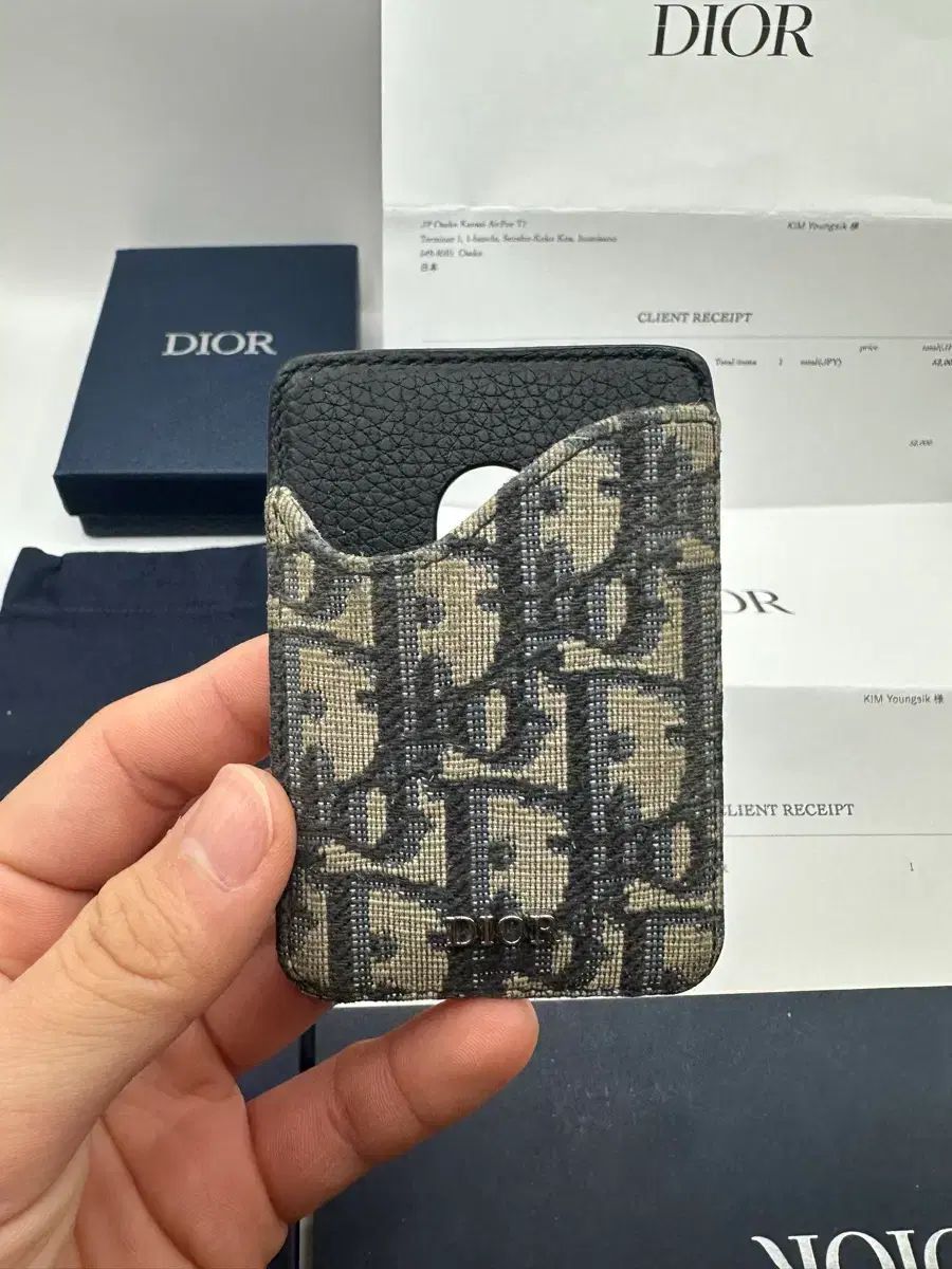 ディオール オブリーク マグセーフ カードウォレット