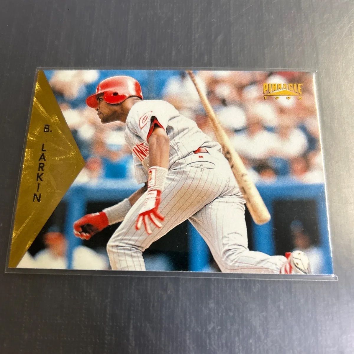 メジャーリーグ　カード　BARRY LARKIN MLB 1996 Pinnacle Barry Larkin Cincinnati Reds No.90 - メルカリ
