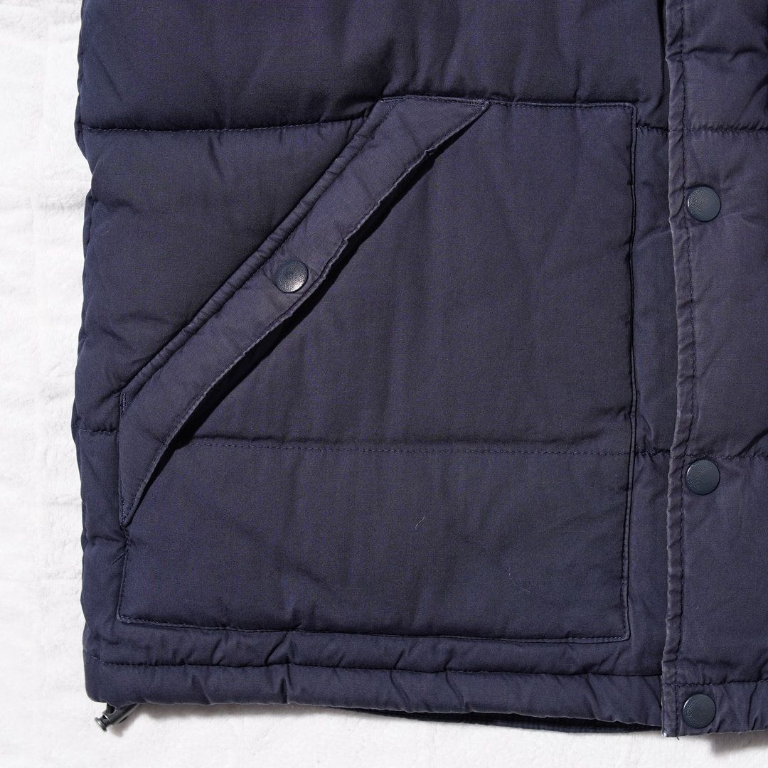 フレッドペリー FRED PERRY ダウンベスト M ネイビー ベージュ ロゴ 
